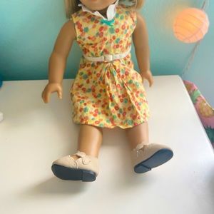 american girl 2008 “Kits Floral Print Dress”, retired outfit set
